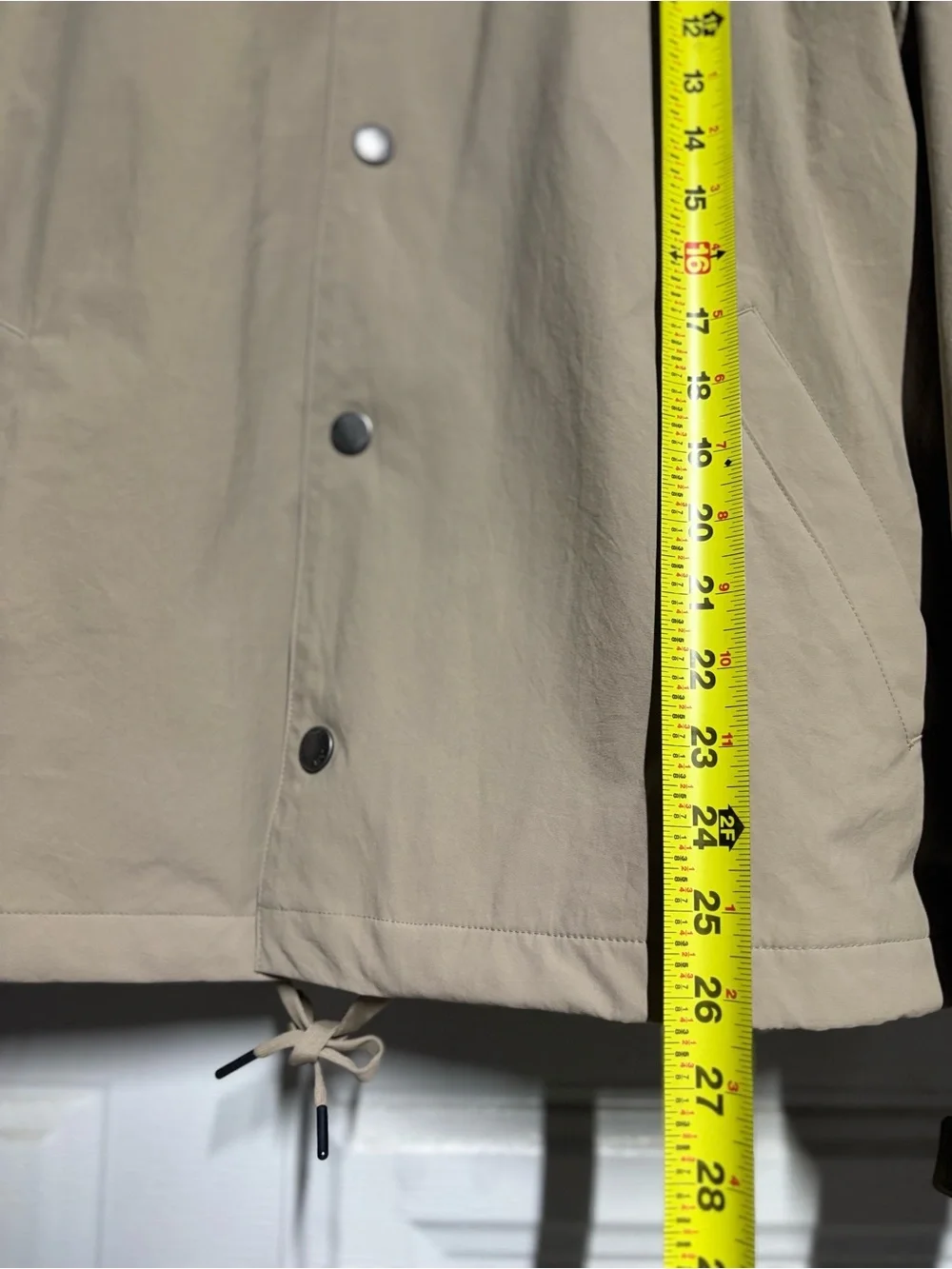 Vuori Men's Taupe Coach Windbreaker Jacket